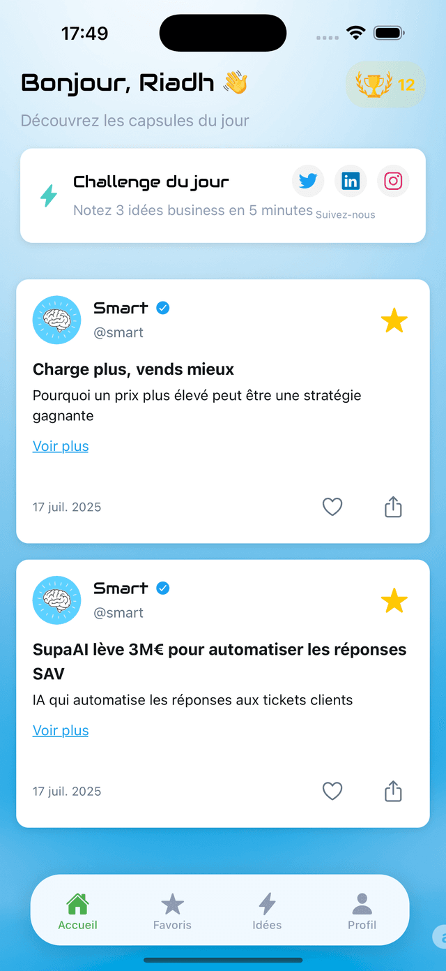 Notifications Inspirantes